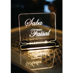 Customized Acrylic LED Lamp – Personalizable Night & Table Lamp